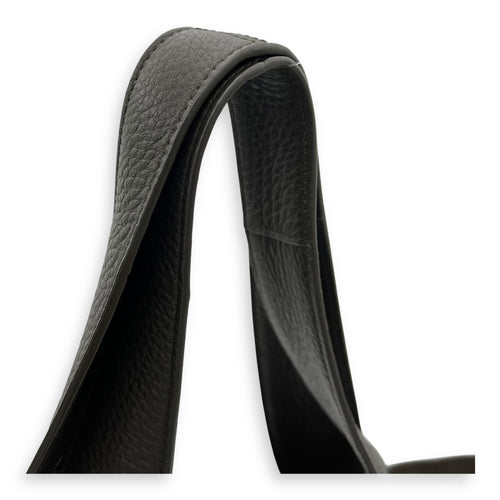 Saint Laurent LE 5 À 7 BEA Tote Bag Green in Calfskin, Silver hardware_7