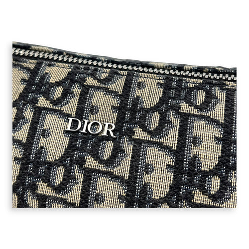 Christian Dior Roller Crossbody Bag Blue in Jacquard, Silver hardware_7