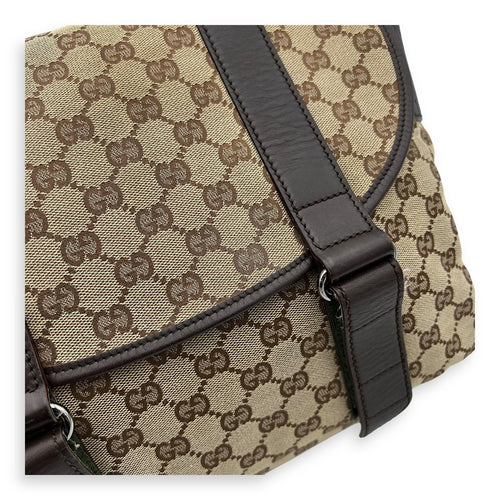 Gucci GG Messenger Brown in Jacquard, Silver hardware_7