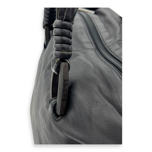 Loewe Vintage Top Handle Bag Black in Lambskin, Silver hardware_7