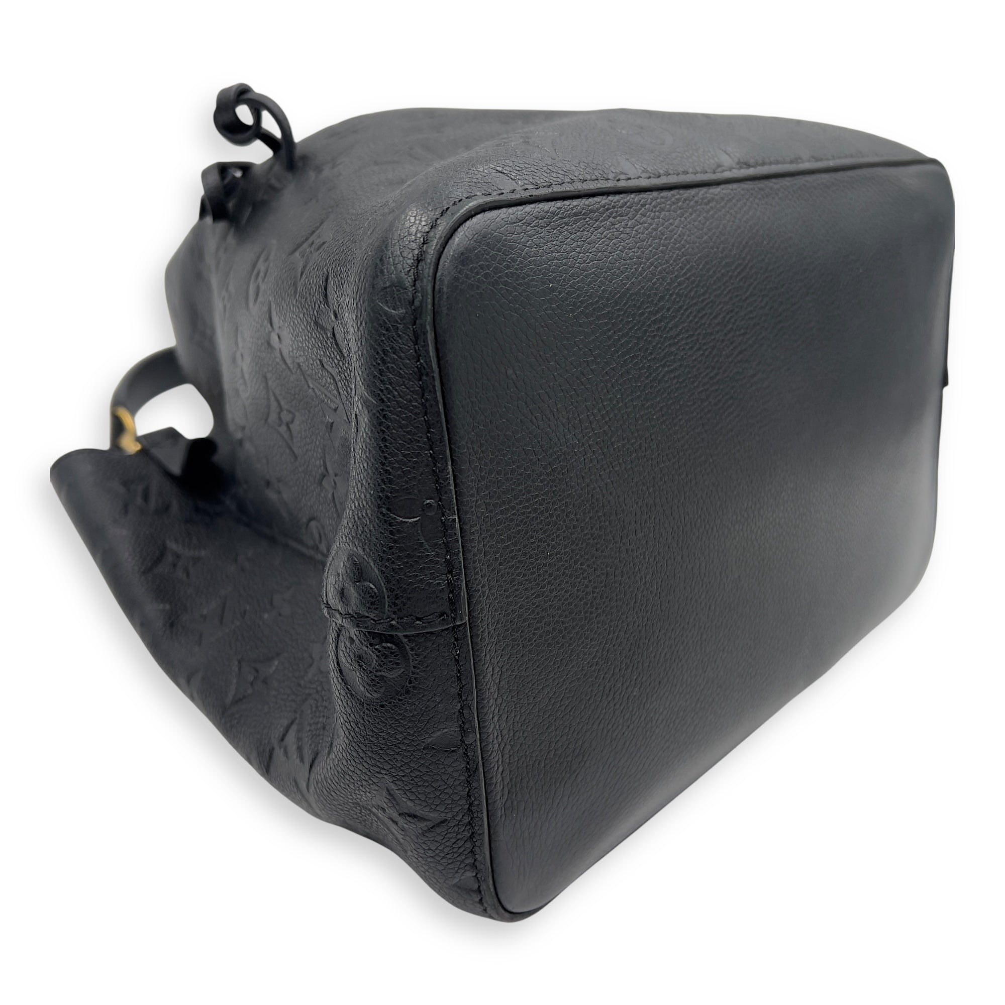 Louis Vuitton NeoNoe Bucket Bag MM Black in Empreinte Leather, Gold hardware_9