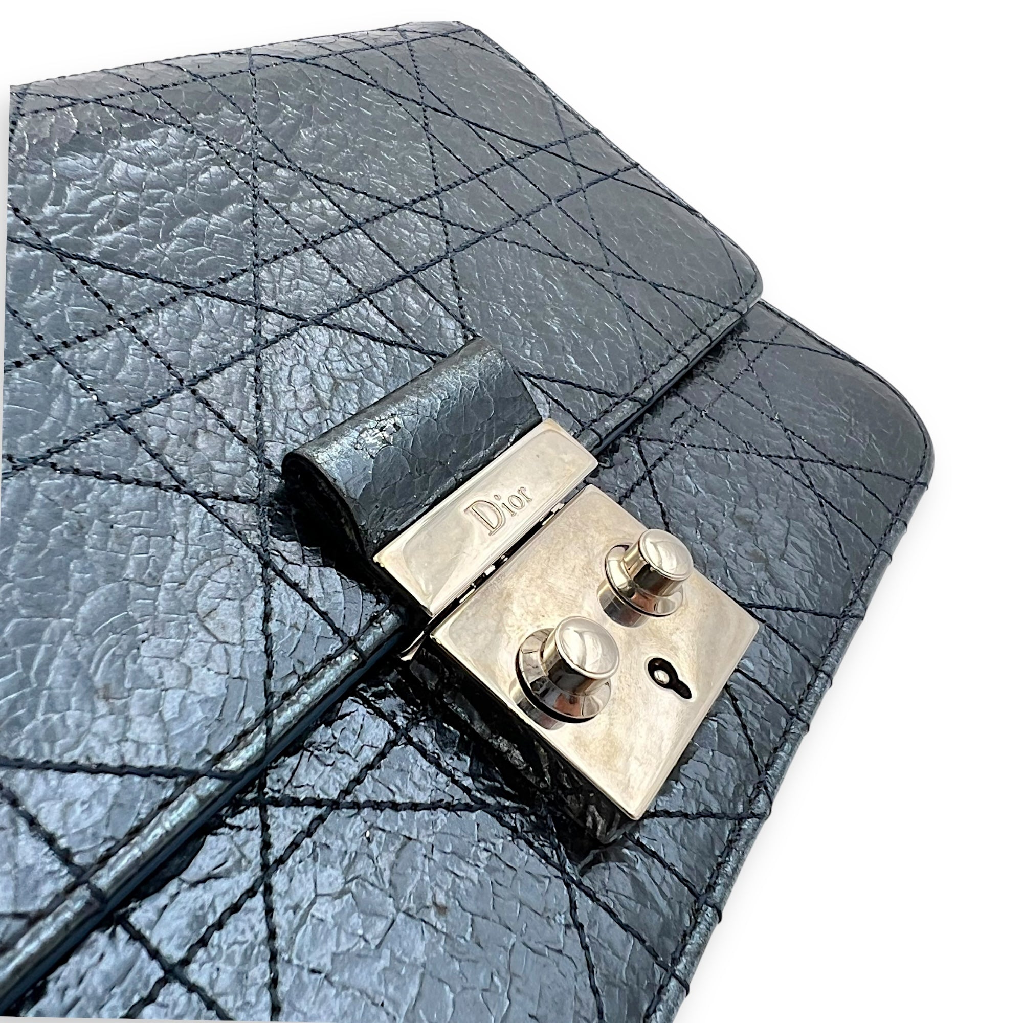 Dior Miss Dior Wallet On Chain Multi-colour in Calfskin, Silver hardware_7