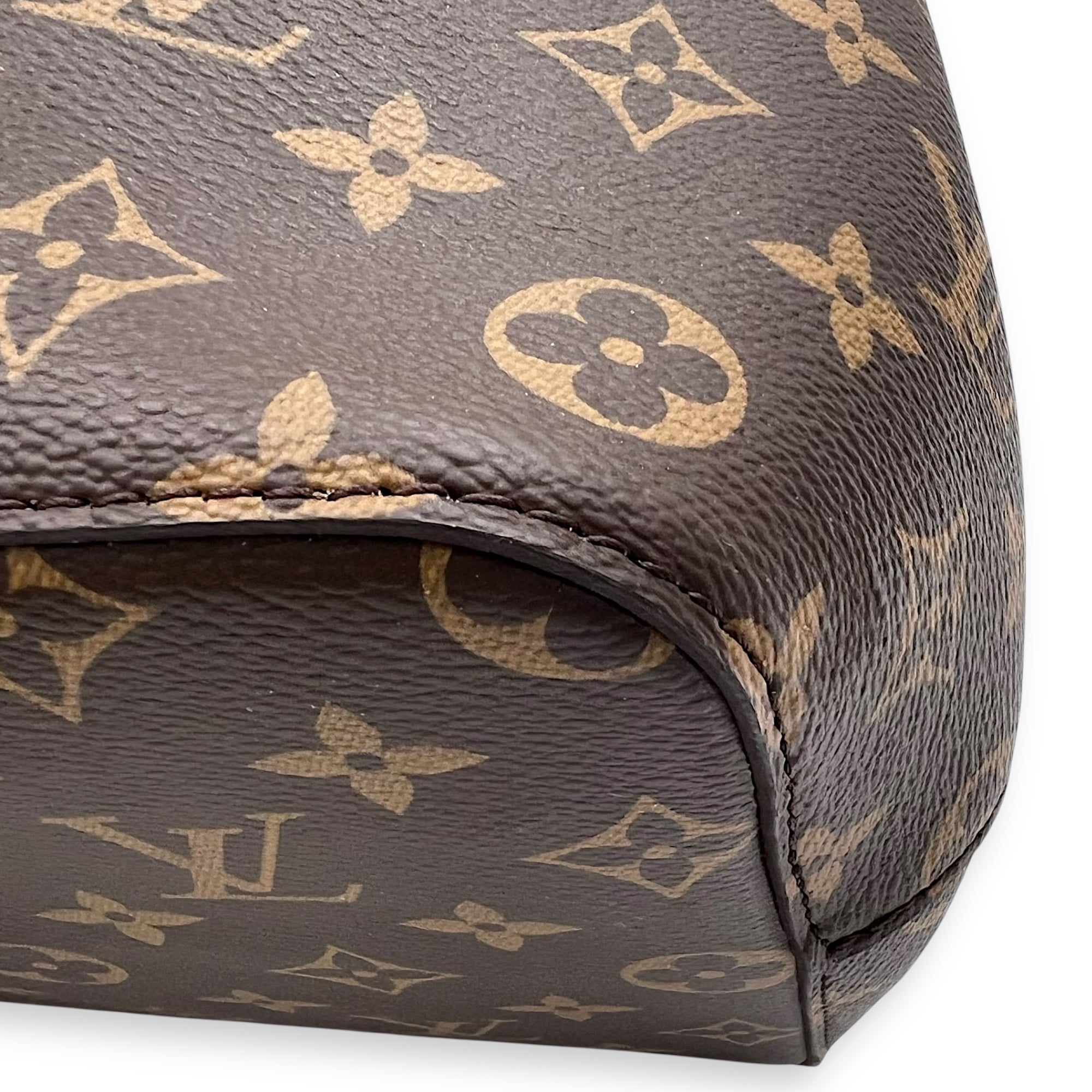 Louis Vuitton NeoNoe Bucket Bag Brown in Monogram Coated Canvas, Gold hardware_7