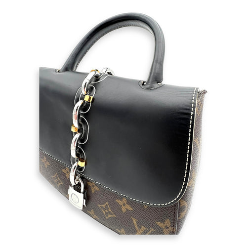 Louis Vuitton Chain It Top Handle Bag Brown in Monogram Coated Canvas, Silver hardware_7