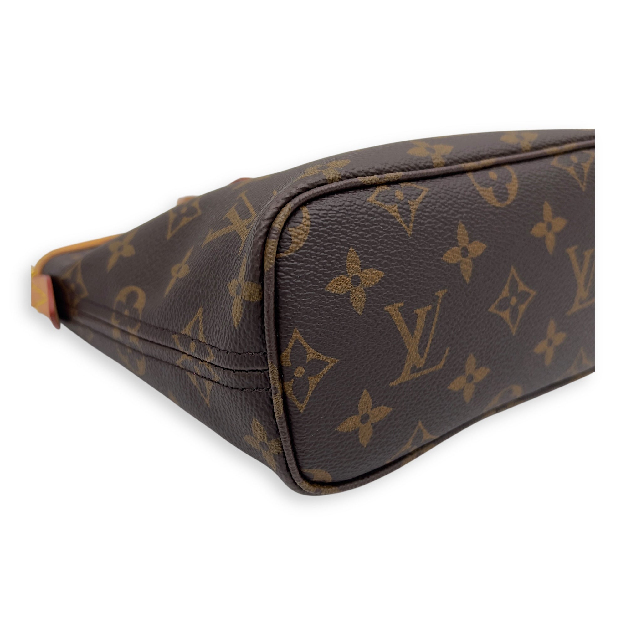 Louis Vuitton Neverfull Crossbody Bag BB Brown in Monogram Coated Canvas, Gold hardware_9