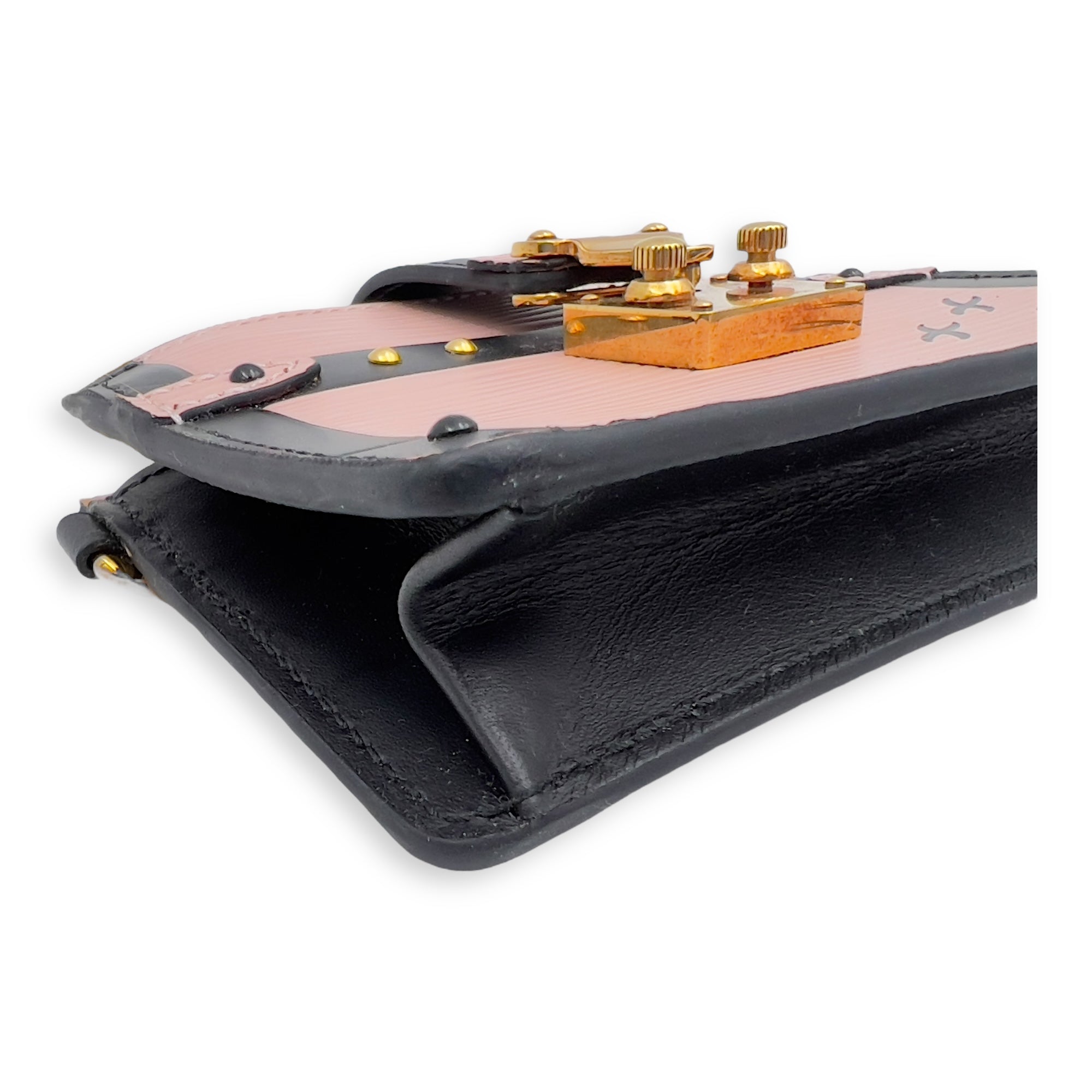 Louis Vuitton Trunk Card Holder Pink in Epi Leather, Gold hardware_5