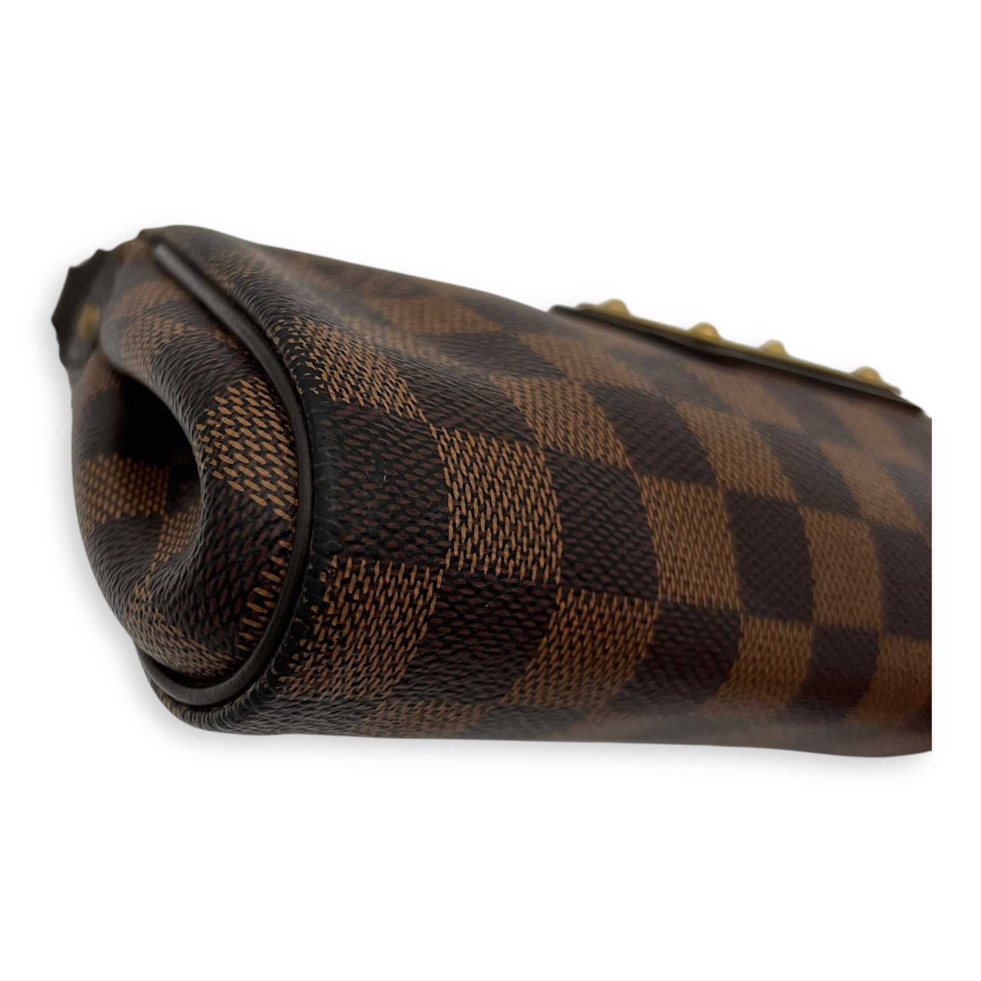 Louis Vuitton Eva Crossbody Bag Brown in Coated Canvas, Gold hardware_4
