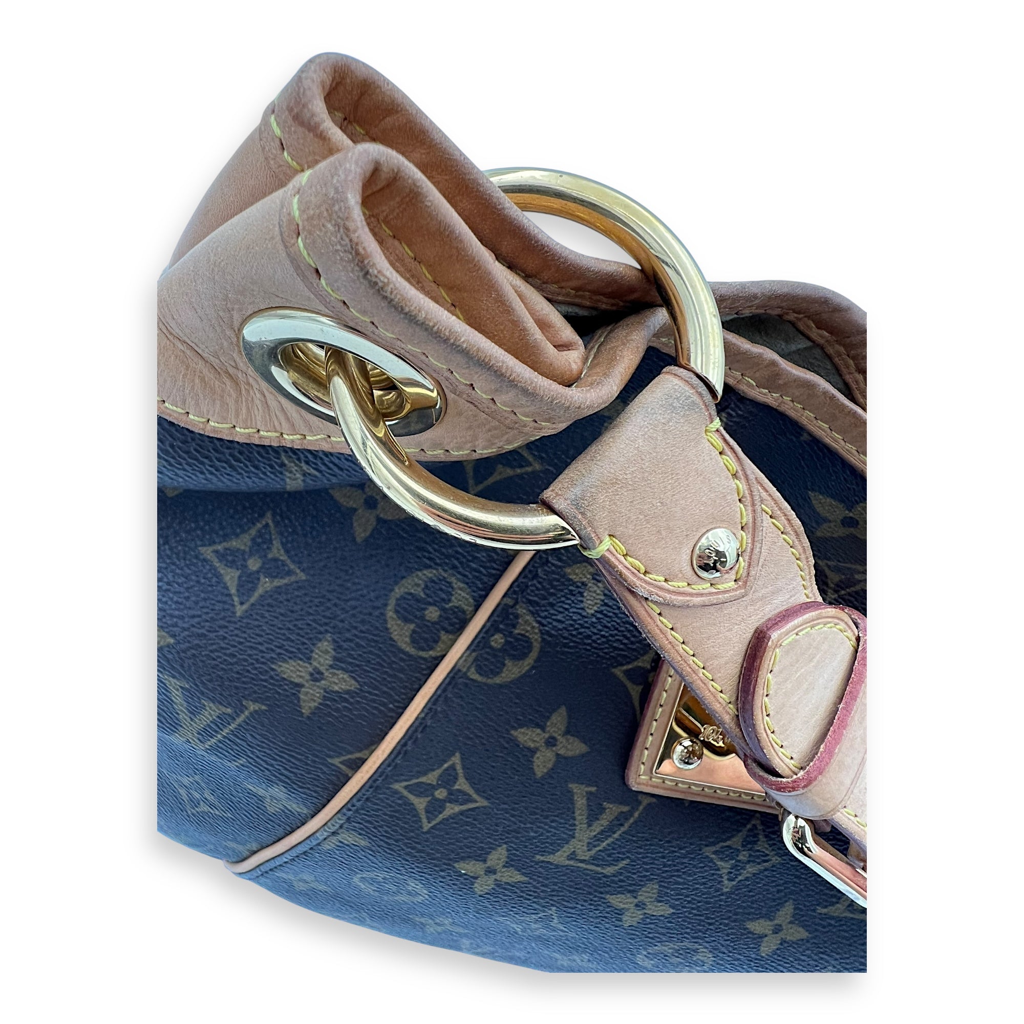 Louis Vuitton Galleria Shoulder Bag PM Brown in Monogram Coated Canvas, Gold hardware_3