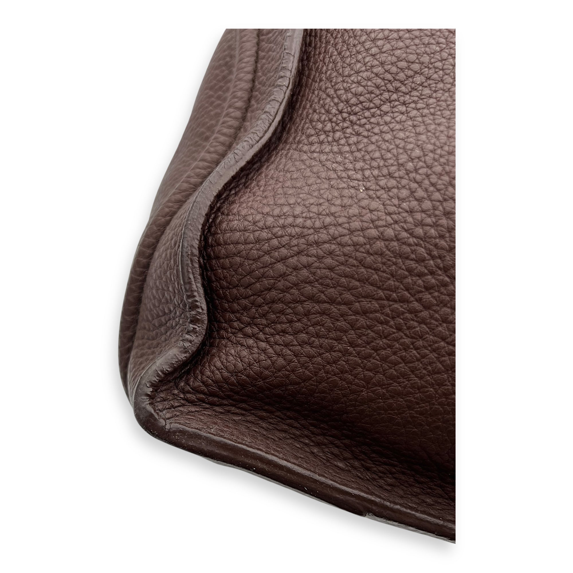 Celine Luggage Top Handle Bag Large Brown in Calfskin, Gold hardware_4