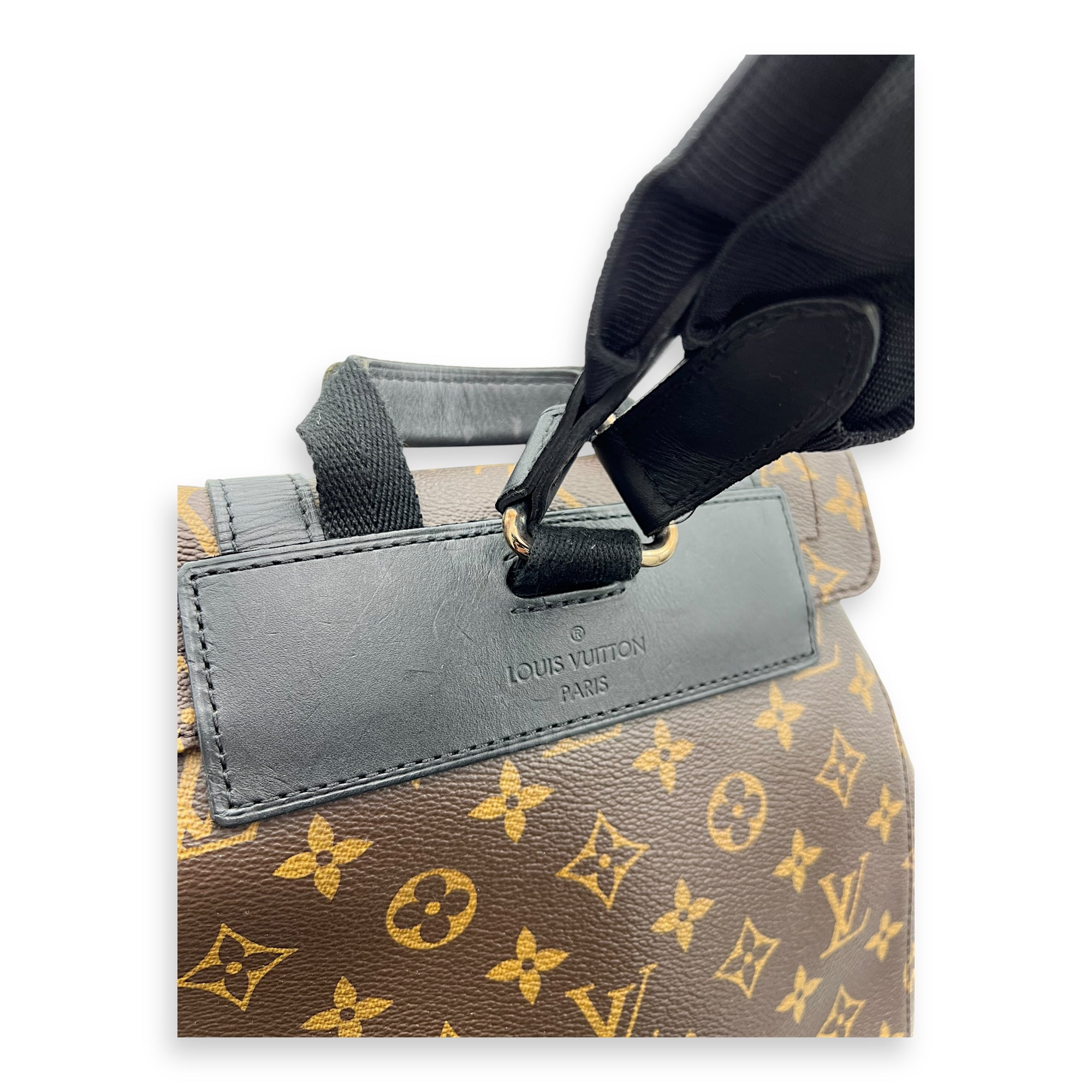 Louis Vuitton Christopher Backpack Brown in Monogram Coated Canvas, Gold hardware_3