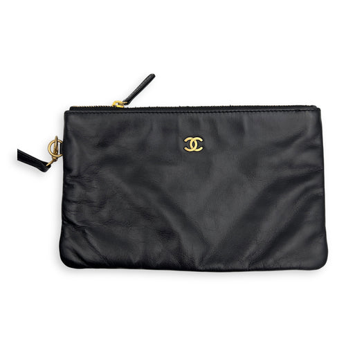 Chanel 22 Tote Shoulder Bag Medium Black in Calfskin, Gold hardware_7