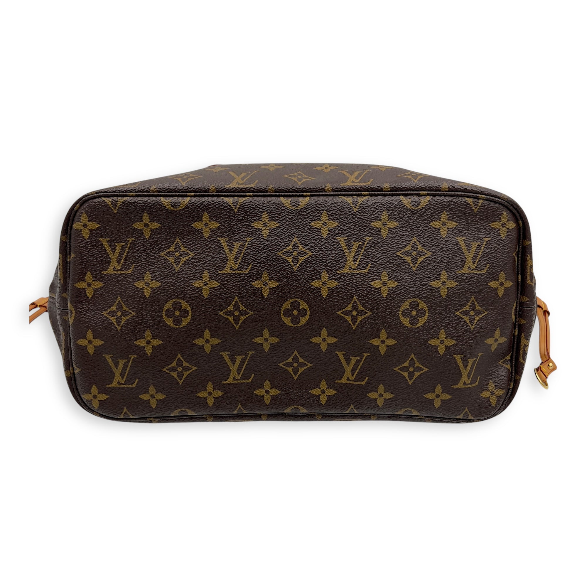 Louis Vuitton Neverfull Tote Bag MM Brown in Monogram Coated Canvas, Gold hardware_5