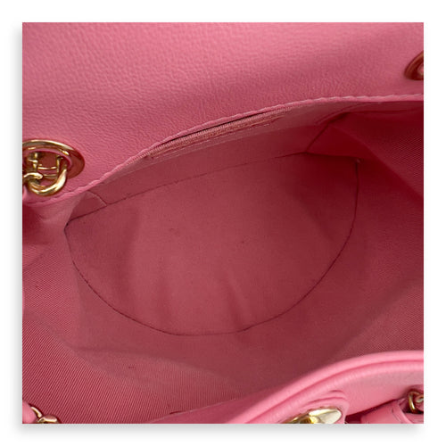 Chanel Duma Pink Backpack in Calfskin, Gold hardware_7