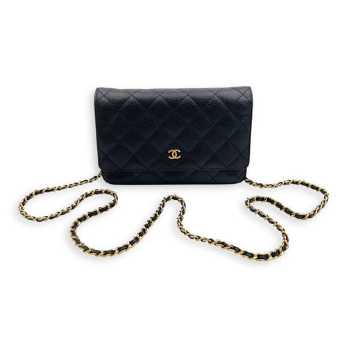 Chanel Classic Wallet On Chain Black in Caviar Leather, Gold hardware_5
