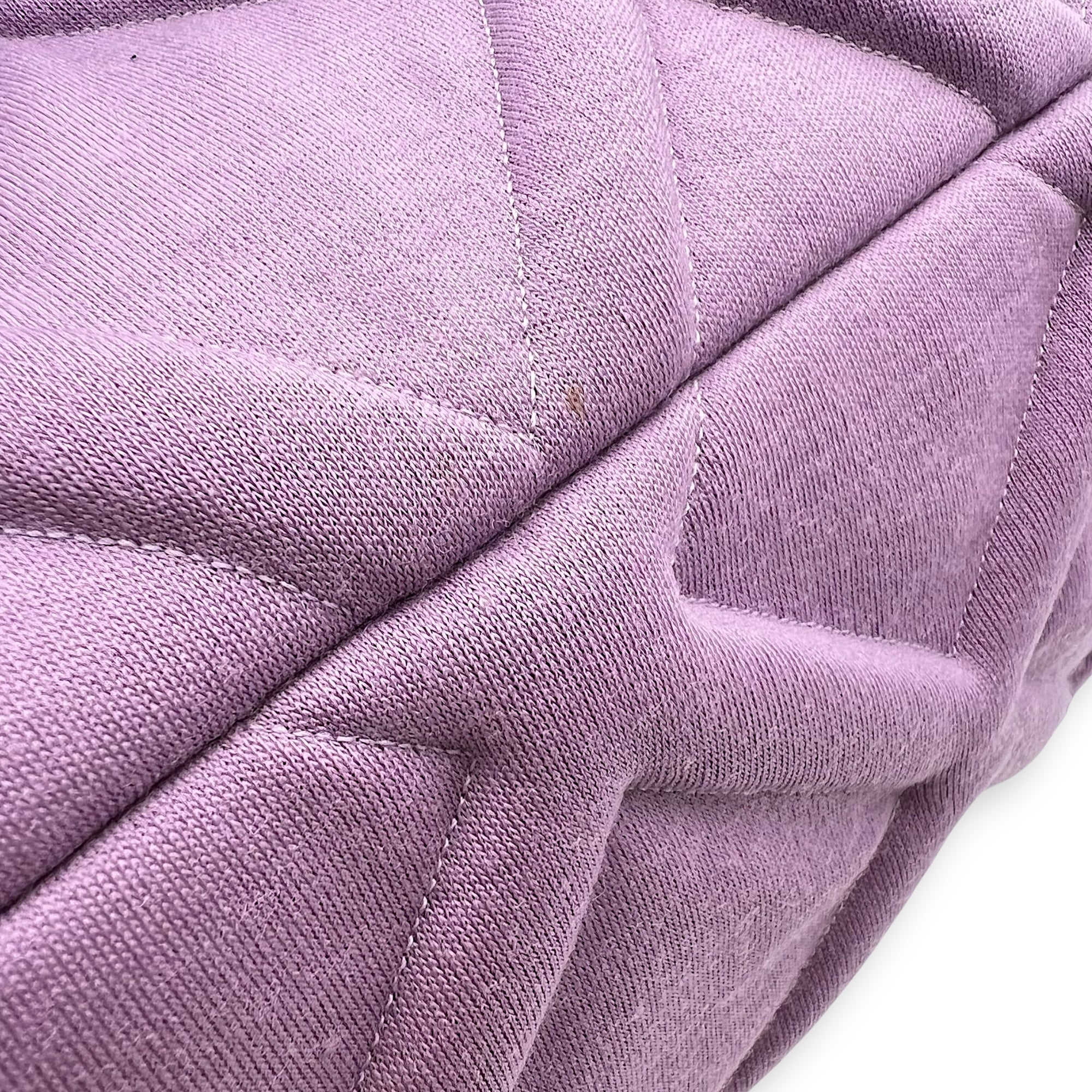 Chanel C19 Maxi Purple Crossbody Bag in Fabric, Mixed hardware_7