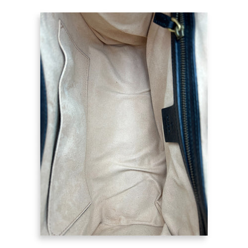 Gucci Sylvie Shoulder Bag Black in Calfskin, Silver hardware_5