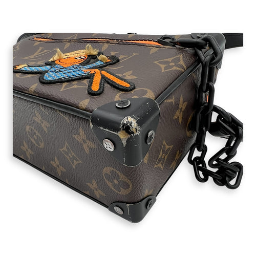 Louis Vuitton Soft Trunk Shoulder Bag Brown in Monogram Coated Canvas, Black hardware_7