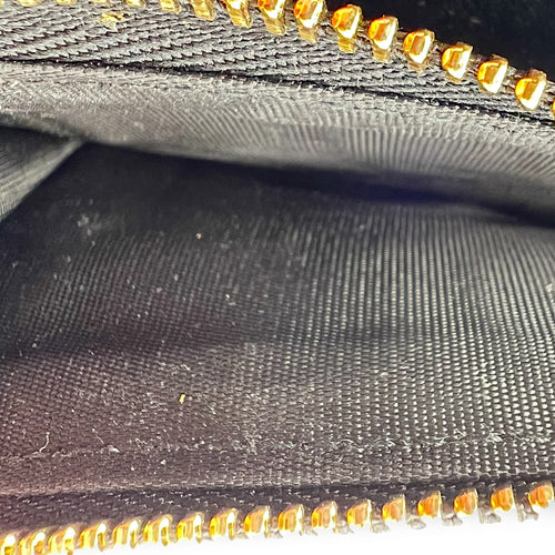 Dior Cannage Card Holder Black in Calfskin, Gold hardware_7