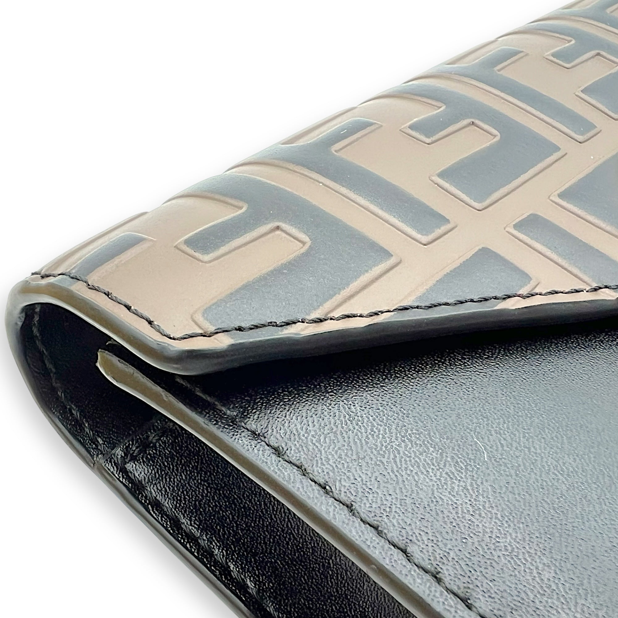 Fendi Zucca Wallet On Chain Multi-colour in Calfskin, Gold hardware_7