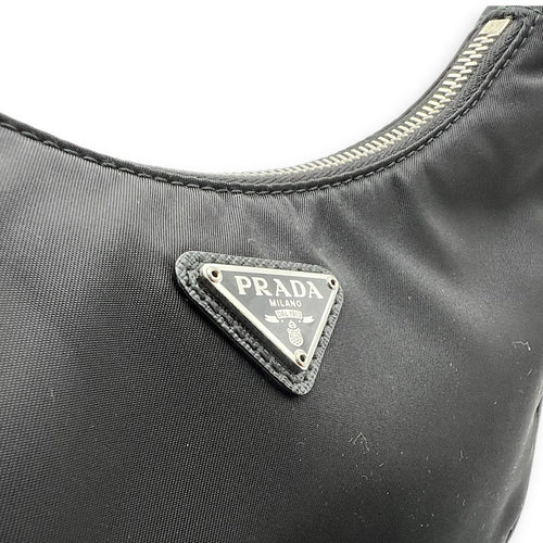 Prada Re-Edition 2005 Crossbody Bag Black in Re-Nylon, Silver hardware_7