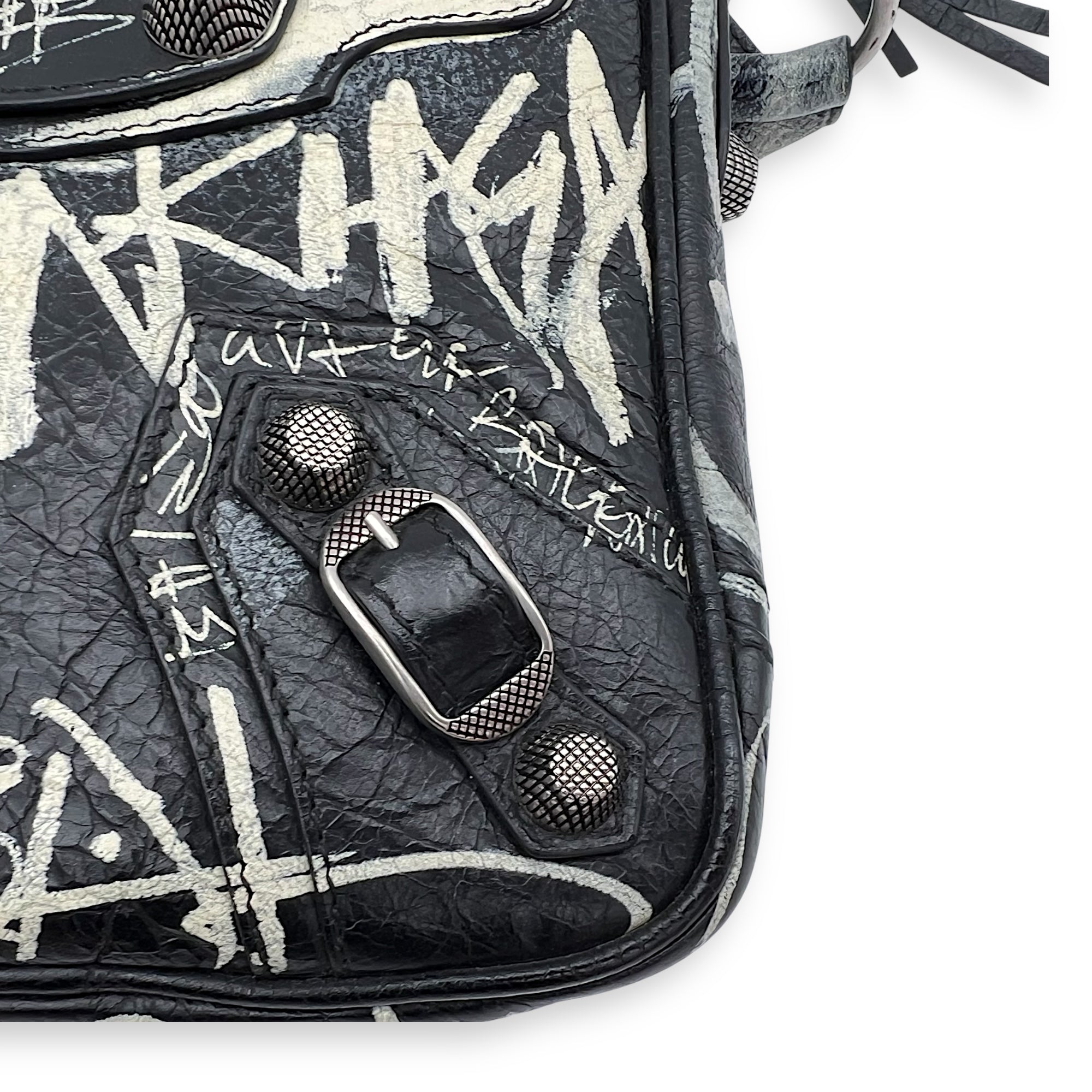 Balenciaga Le Cagole Crossbody Bag Multi-colour in Calfskin, Silver hardware_7