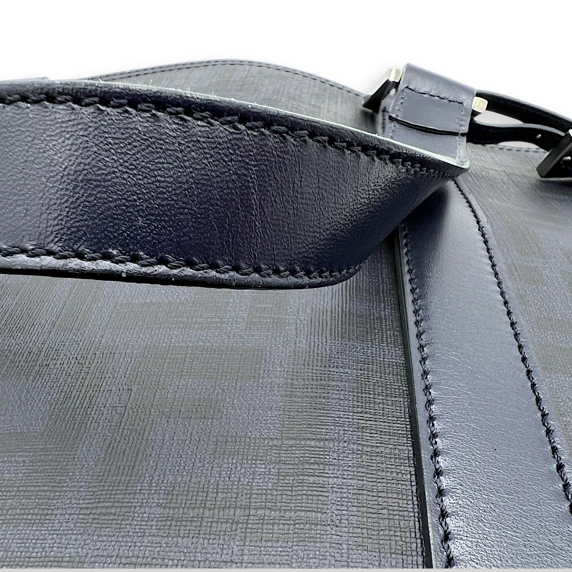 Fendi FF Zucca Tote Bag Blue in Others, Silver hardware_7