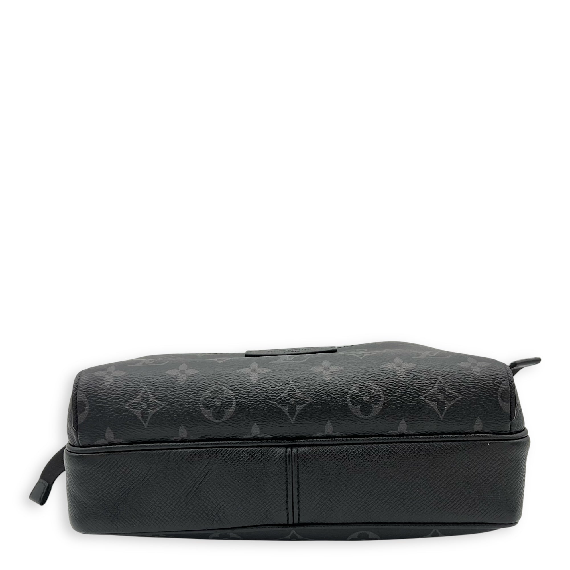 Louis Vuitton Logo Messenger Grey in Monogram Coated Canvas, Silver hardware_6