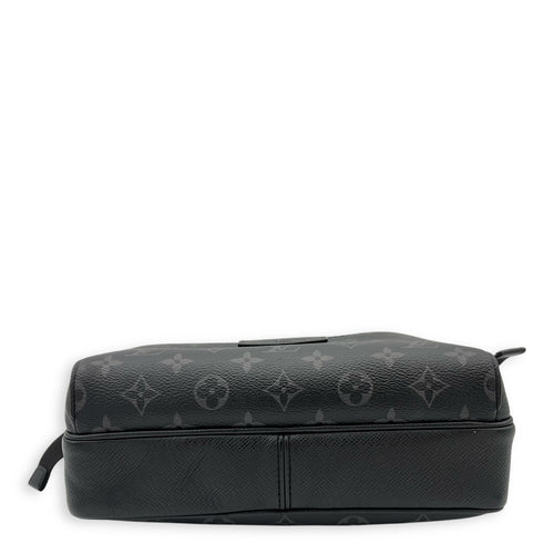 Louis Vuitton Logo Messenger Grey in Monogram Coated Canvas, Silver hardware_6