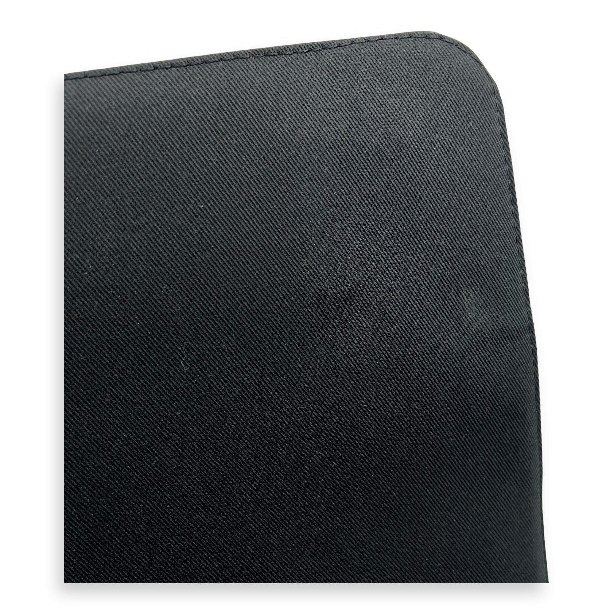 Louis Vuitton Logo Black Messenger in Monogram Coated Canvas, Silver hardware_9