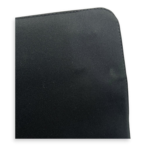 Louis Vuitton Logo Black Messenger in Monogram Coated Canvas, Silver hardware_9