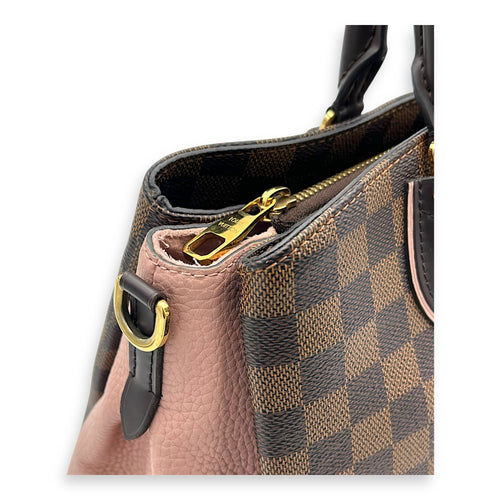 Louis Vuitton Normandy Top Handle Bag Brown in Coated Canvas, Gold hardware_7