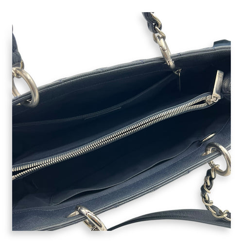 Chanel GST Tote Bag Black in Caviar Leather, Silver hardware_7