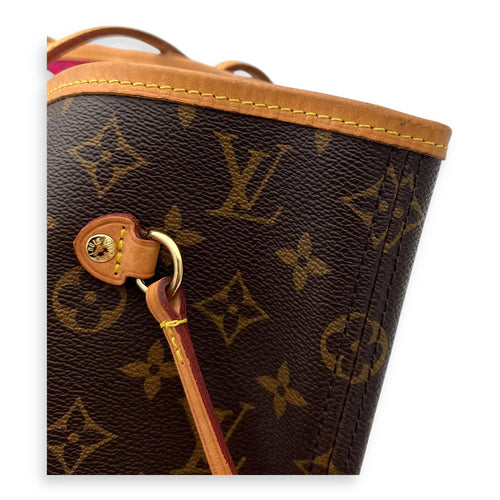Louis Vuitton Neverfull Tote Bag MM Brown in Monogram Coated Canvas, Gold hardware_3