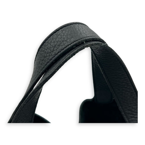 Hermès Picotin Noir in Clemence, Palladium hardware_7