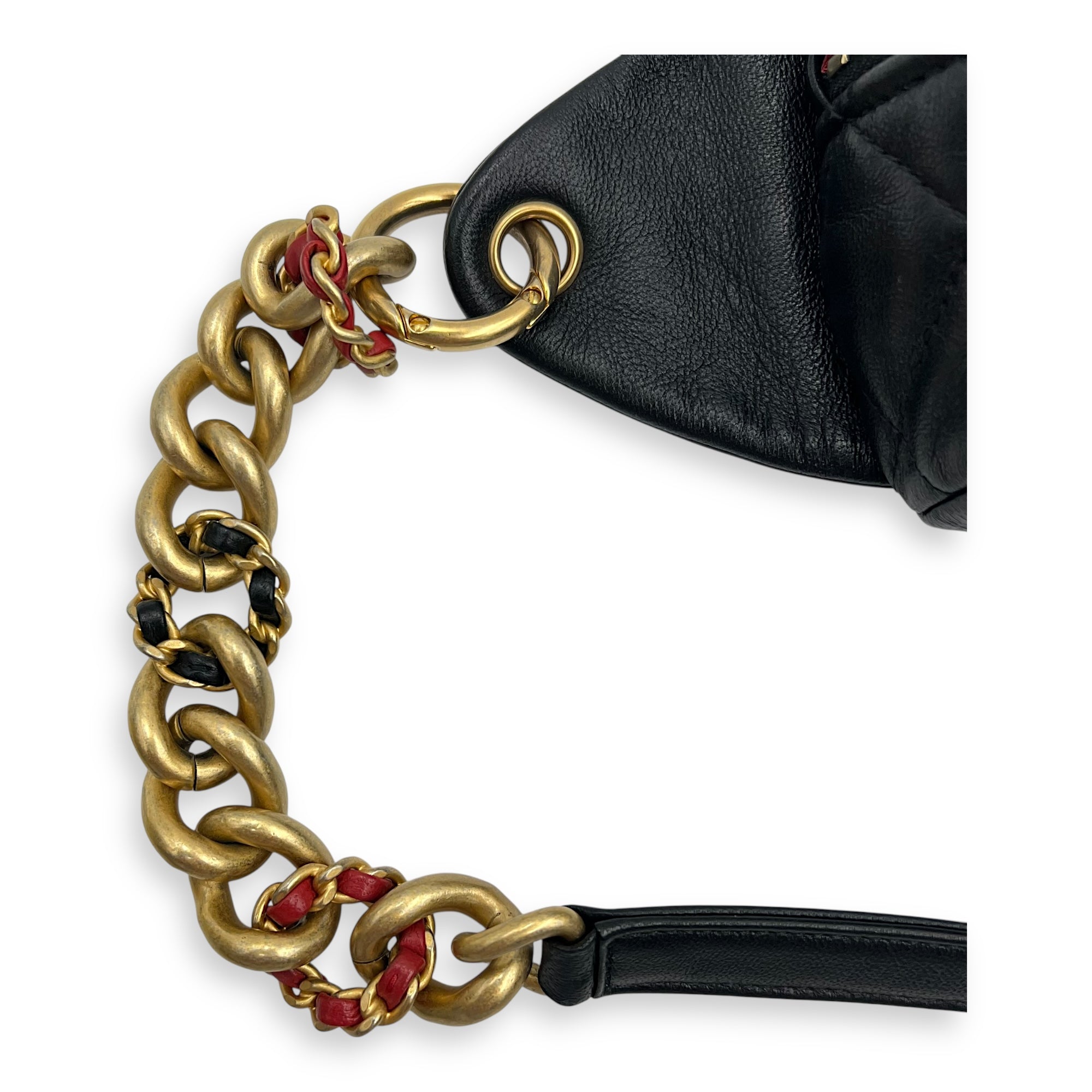 Chanel CC Quilted Belt Bag Black in Calfskin, Gold hardware_7
