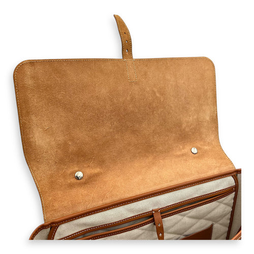 Goyard Citadine PM Brown Top Handle Bag in Coated Canvas, Silver hardware_5