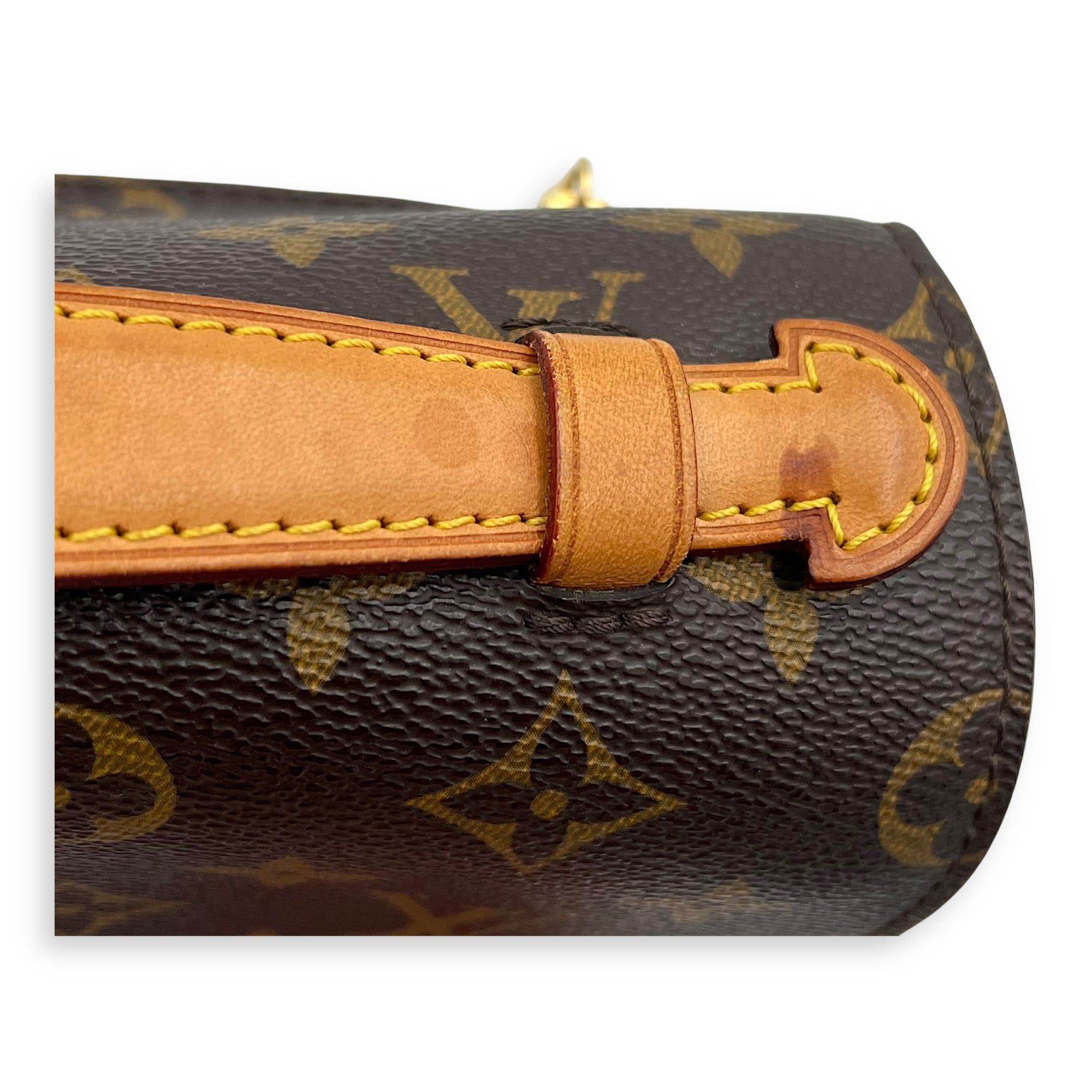 Louis Vuitton Metis Crossbody Bag Brown in Monogram Coated Canvas, Gold hardware_6