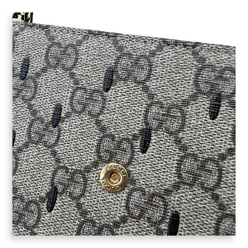 Gucci GG Clutch Brown in Coated Canvas, Gold hardware_4