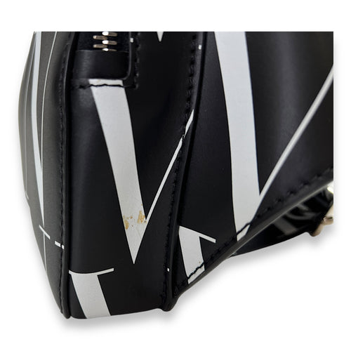 Allover VLT Belt Bag  Black in Calfskin , Silver Hardware