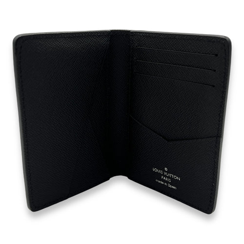 Pocket Organizer Black Card Holder in Epi Leather