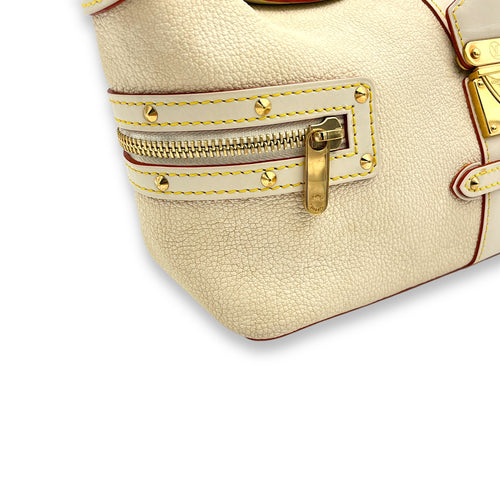 Suhali Top handle bag in Goat leather, Gold Hardware