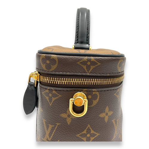 Reverse Vanity Bag PM Brown in Monogram Coated Canvas, Gold hardware