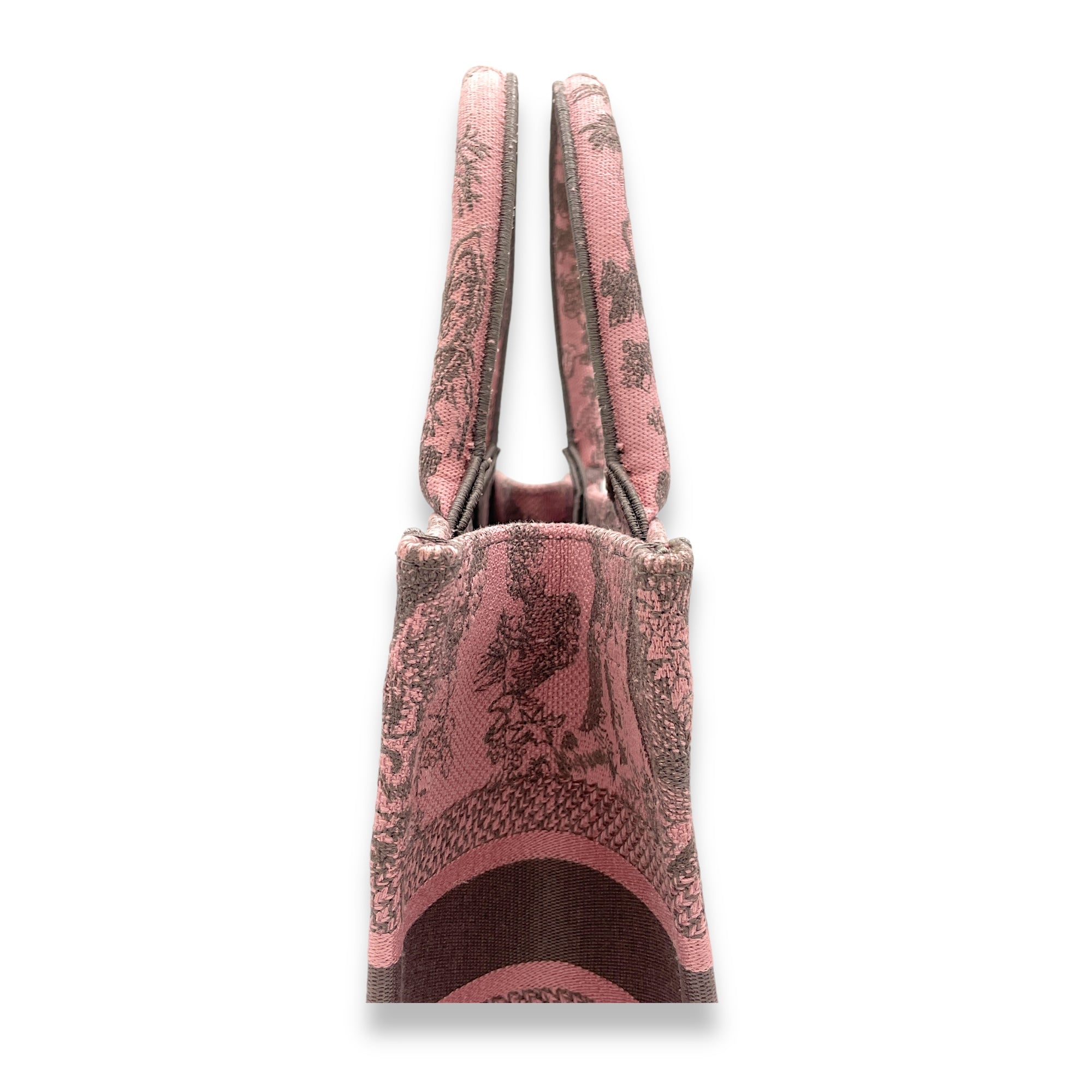 Book Tote Small Pink Top Handle Bag in Canvas