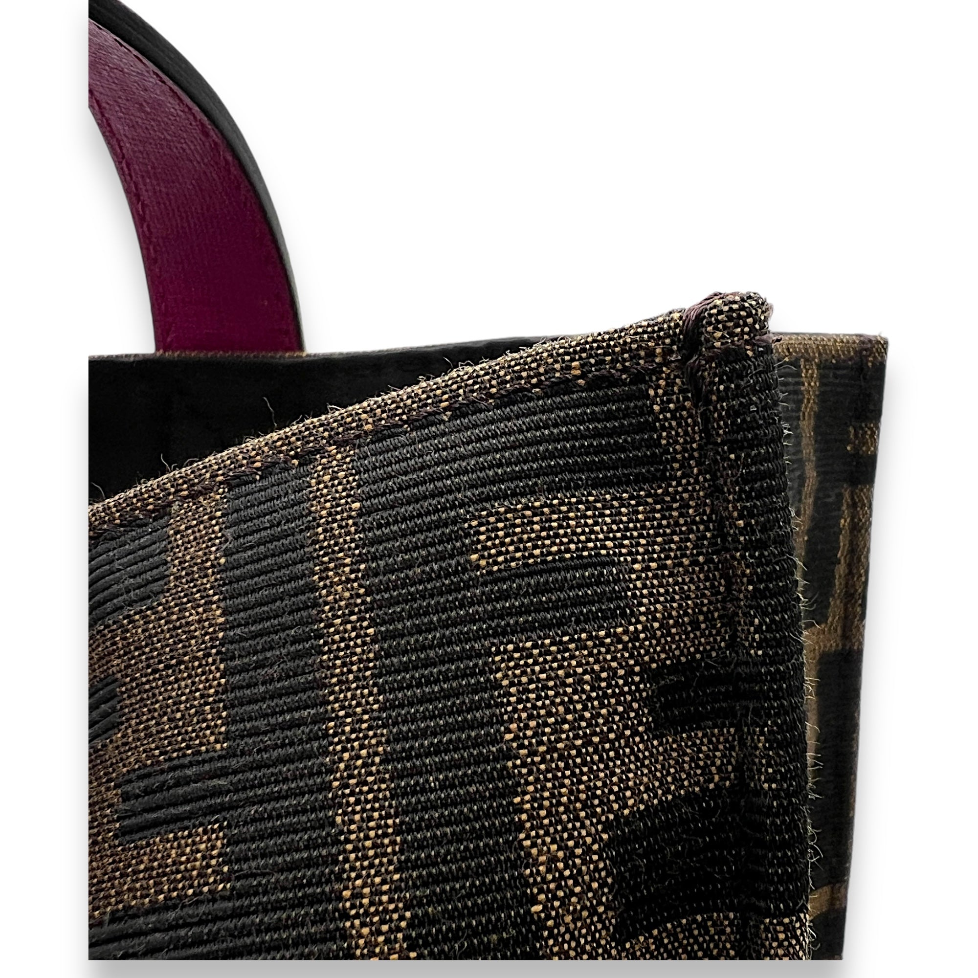 Zucca Tote Bag Brown in Canvas, Gold hardware