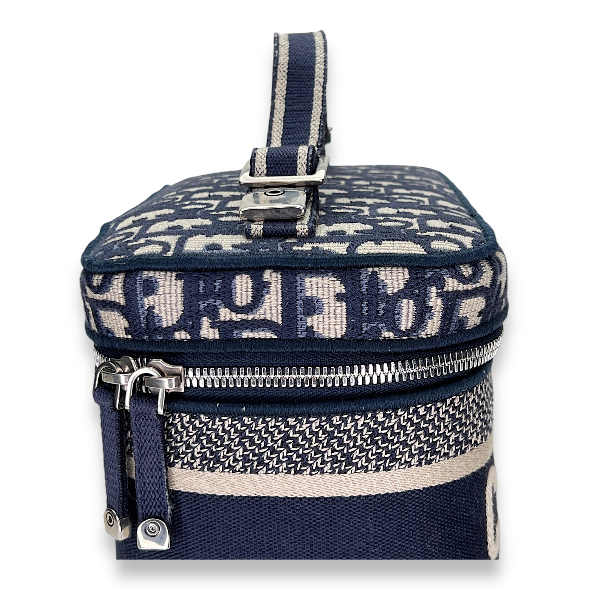 Vanity bag in Jacquard, Silver Hardware