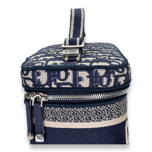 Vanity bag in Jacquard, Silver Hardware