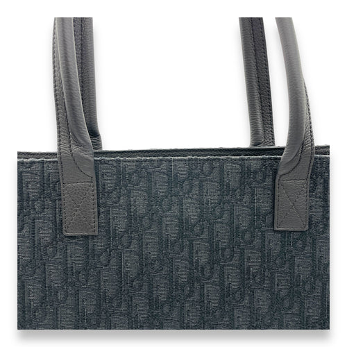 Safari  Tote Bag Black in Jacquard, Silver