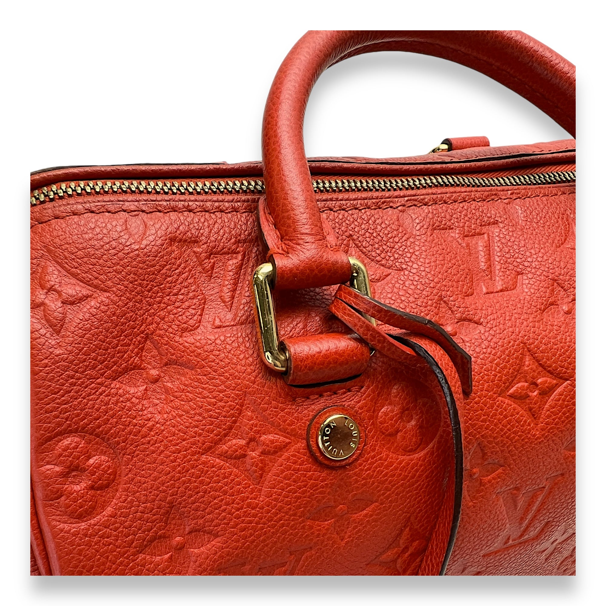 Speedy 25 Top handle bag in Monogram Empreinte leather, Gold Hardware