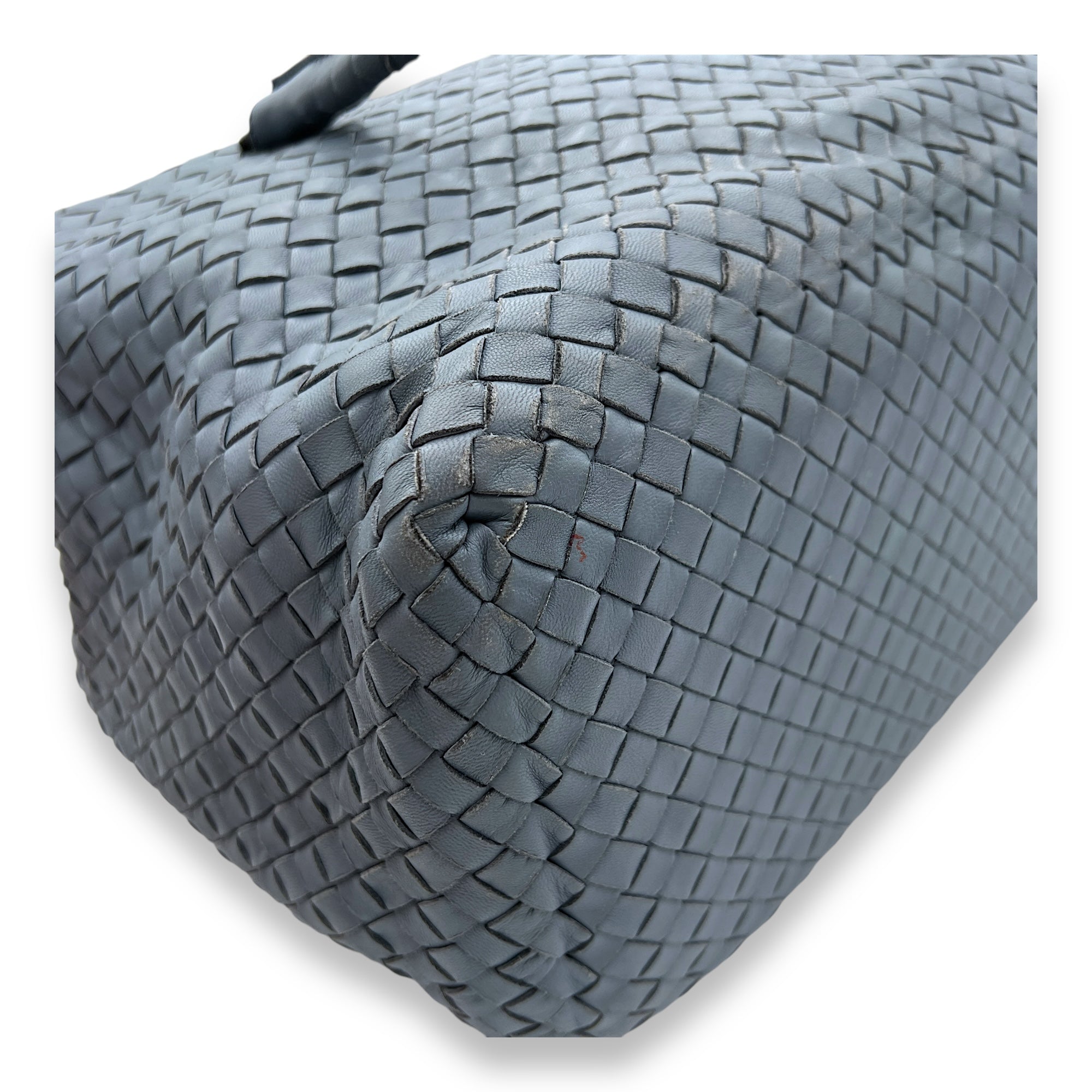 Intrecciato Brick Top Handle Bag Top handle bag in Intrecciato leather, Gunmetal Hardware