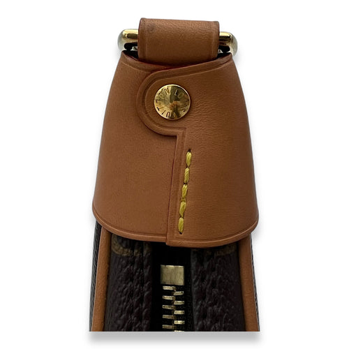 Loop Shoulder Bag Brown in Monogram Coated Canvas, Gold hardware